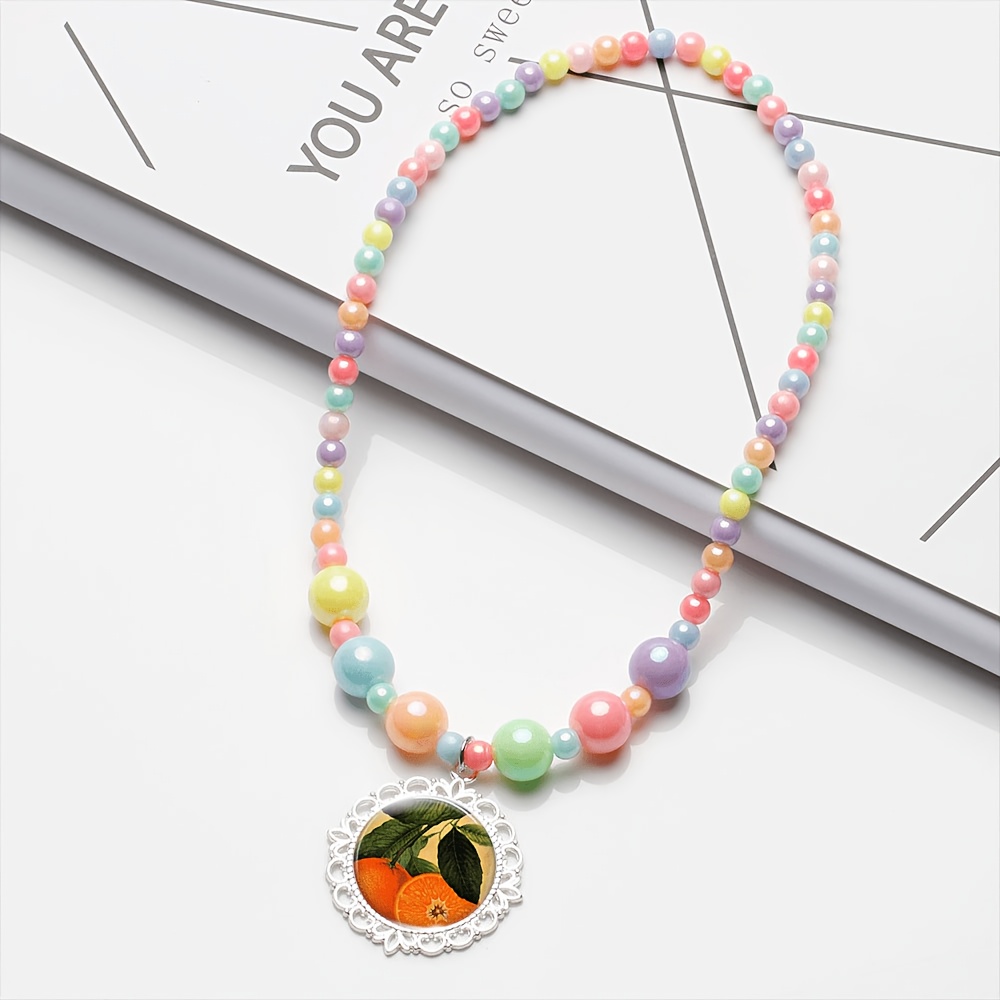 2pc Women's Vintage Illustration Necklace & Bracelet Set, Gift for Her